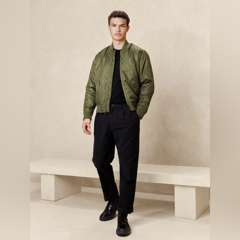 Olive Bomber Jacket from Banana Republic